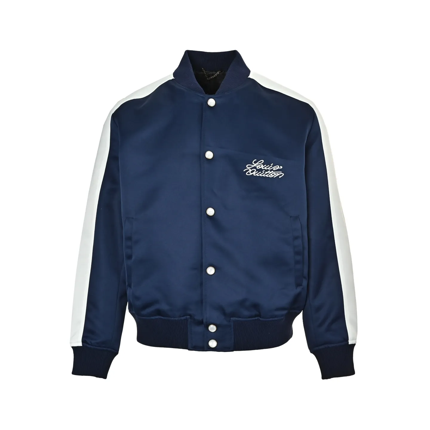 Louis Vuitton/Louis Vuitton horse embroidered cotton baseball jacket
